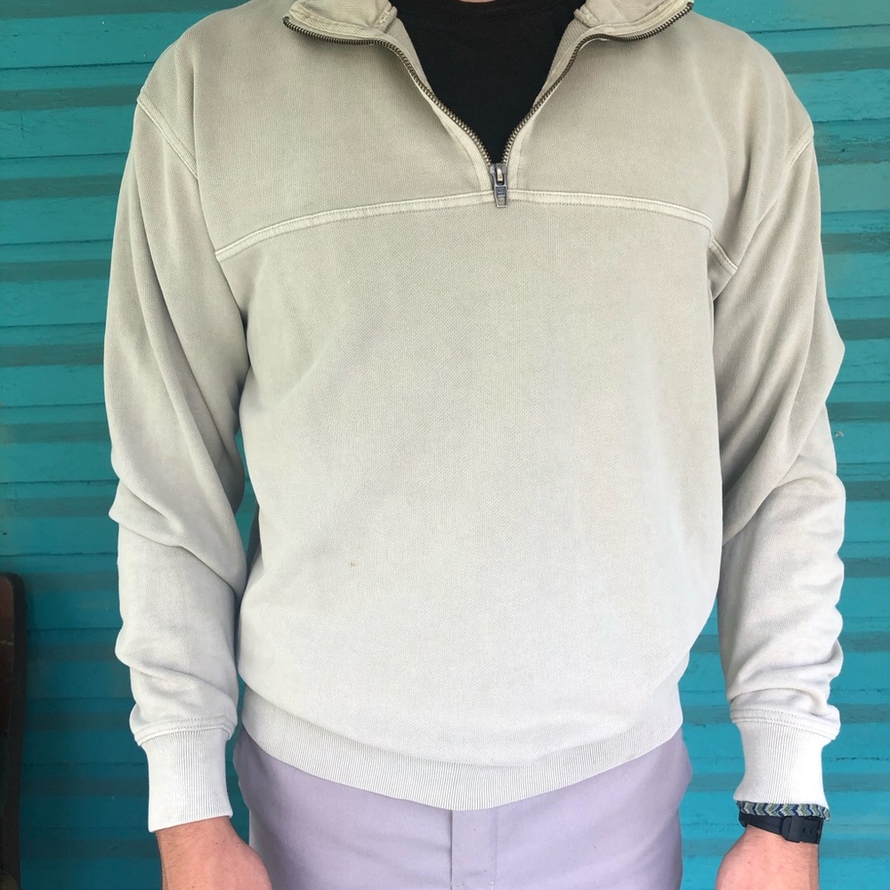 Quiksilver Tan Quarterzip Sweatshirt